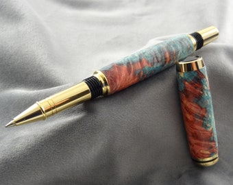 Turned Inlaid Paw Print Pen